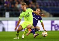 Dani Olmo in action for Dinamo Zagreb